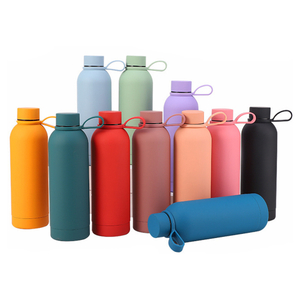 Dipinto in acciaio inossidabile in bottiglia di acqua isolata personalizzata