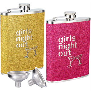 Boccette Glitter Flask per Liquore per Uomo Donna