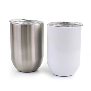 Fornitore di bicchieri a forma di uovo isolato in acciaio inossidabile inossidabile 