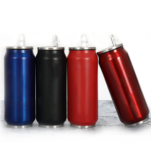 Bicchiere sottile in acciaio inossidabile a doppia parete con coperchio a vite