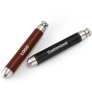 Fiaschetta avvolgente in pelle in acciaio inossidabile all'ingrosso con imbuto