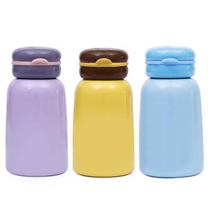 Bottiglia d'acqua per bambini in acciaio inossidabile inossidabile con guaina in pelle 