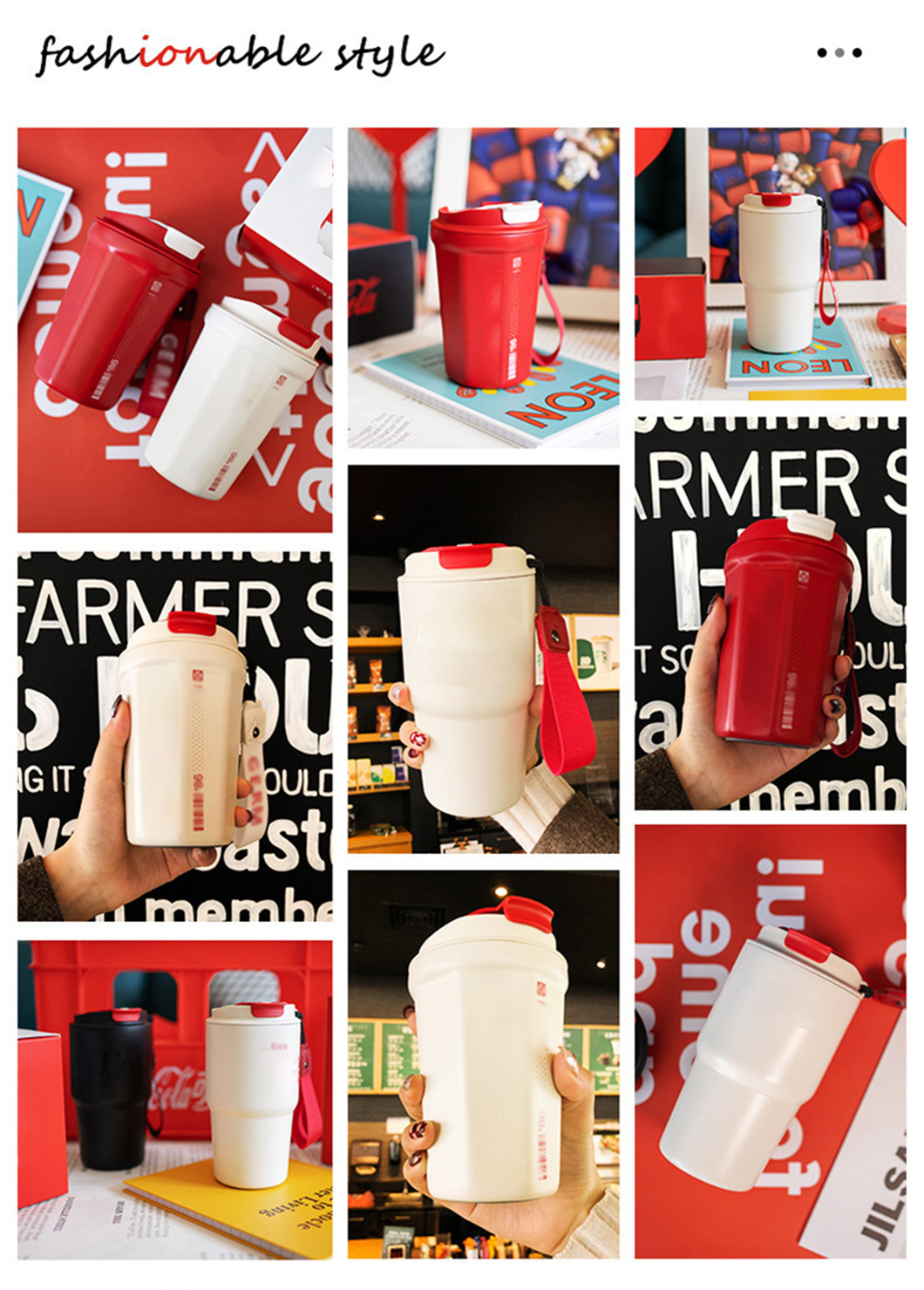 Palestra mantieni il distributore a tazza isolato personalizzato in acciaio inossidabile caldo